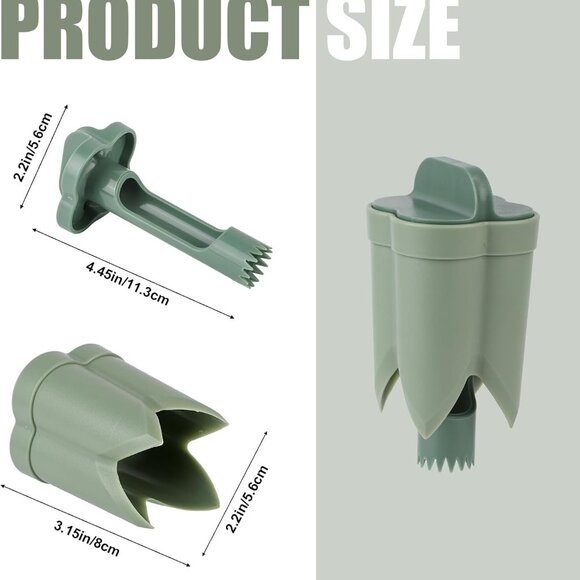 Pepper Deseeder Bell Pepper Corer Pepper Corer Tool 2 in1(2 Pack) - Picture 2 of 10